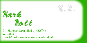 mark moll business card